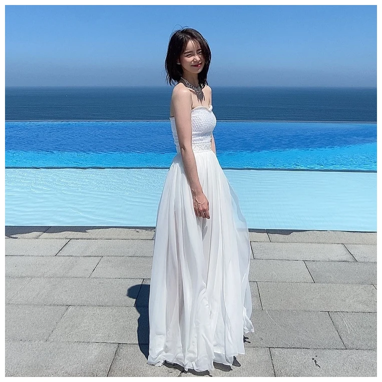 임지연 바닷가 (출처: SNS)